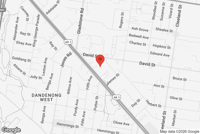 Map of Dandenong location