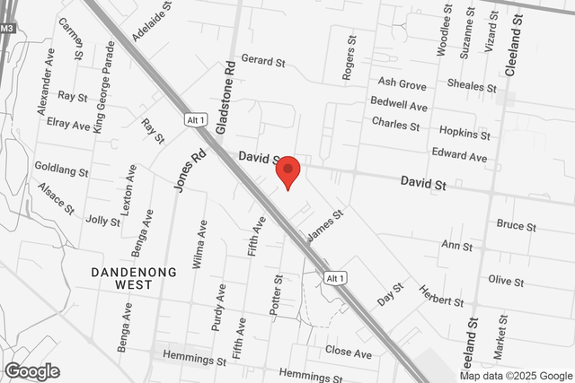 Map of Dandenong location